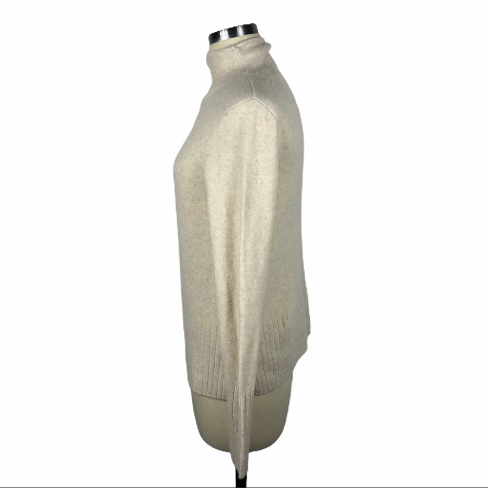 MADEWELL Cream Inland Turtleneck Sweater Med NWT - Picture 3 of 7